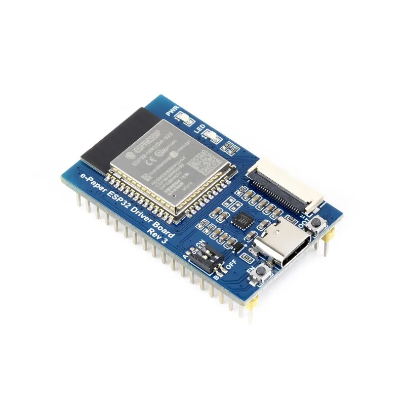 Photograph of a Waveshare E-Paper ESP32 driver board