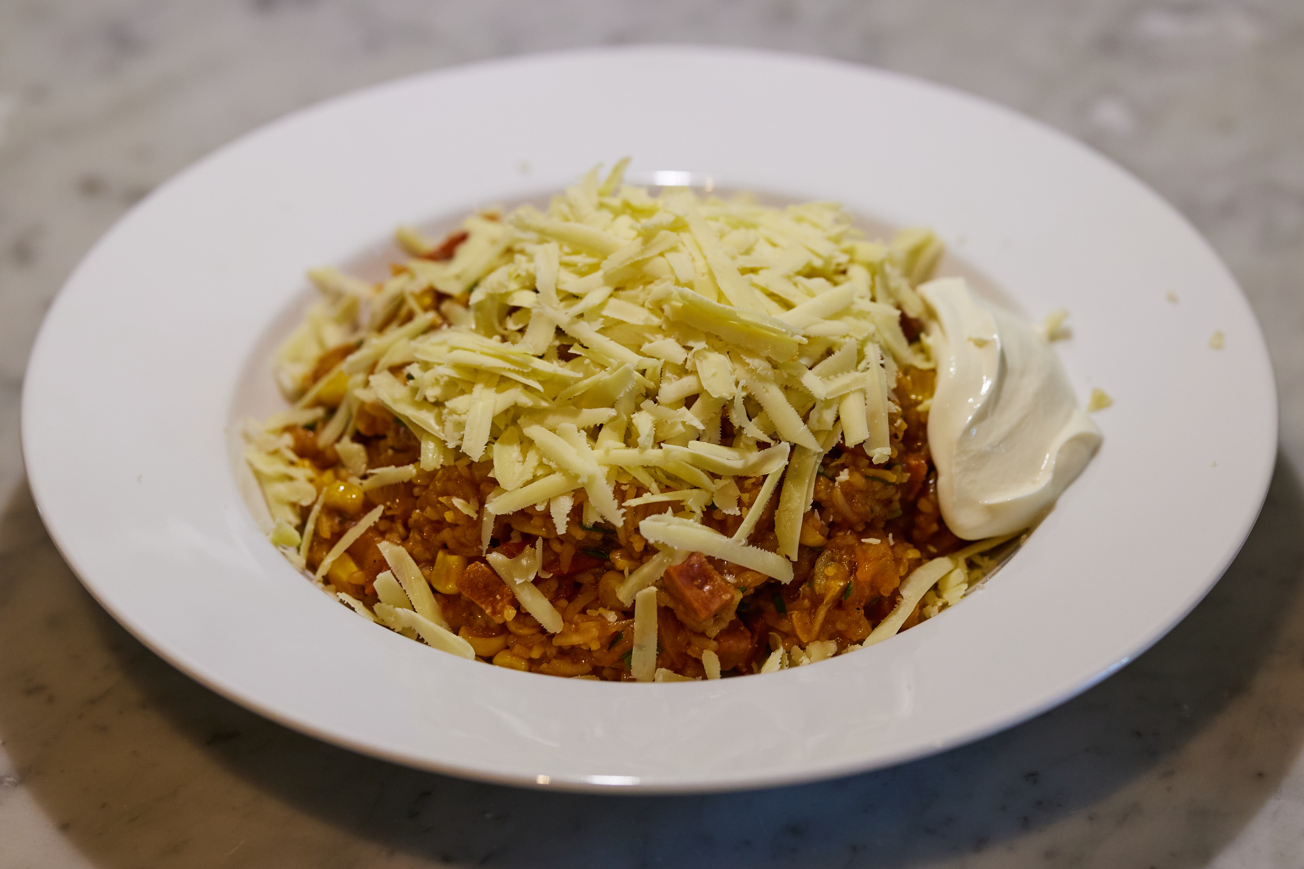 Rice cooker chorizo and tomato rice